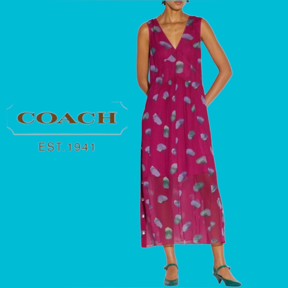 Coach Pink and Green Women's Dress